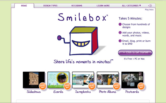 smilebox video format
